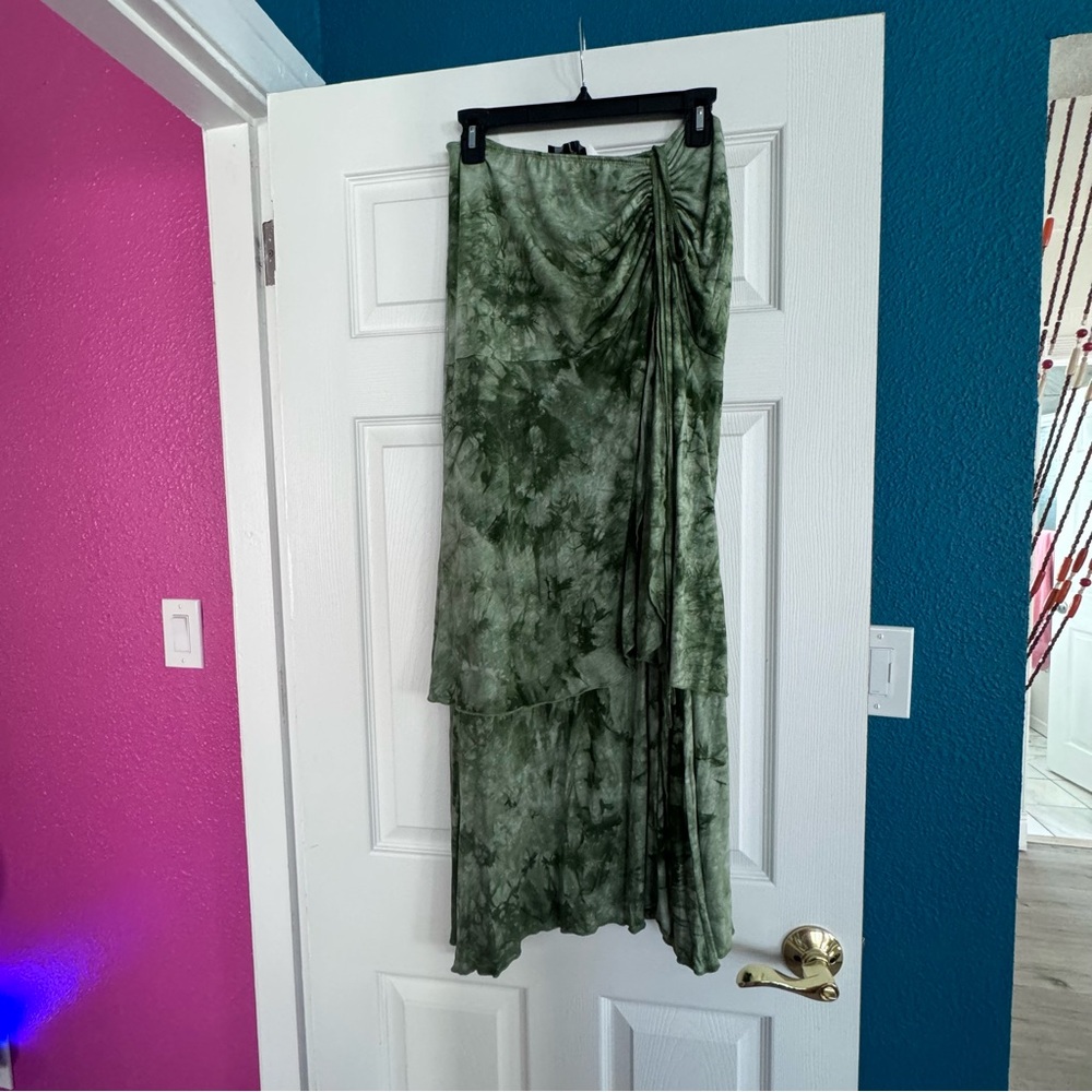Current mood tie dye skirt